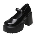 White Chunky Platform Mary Janes Women 2025 Buckle Strap Super High Heels Pumps Woman Patent Leather Thick Heeled Party Shoes