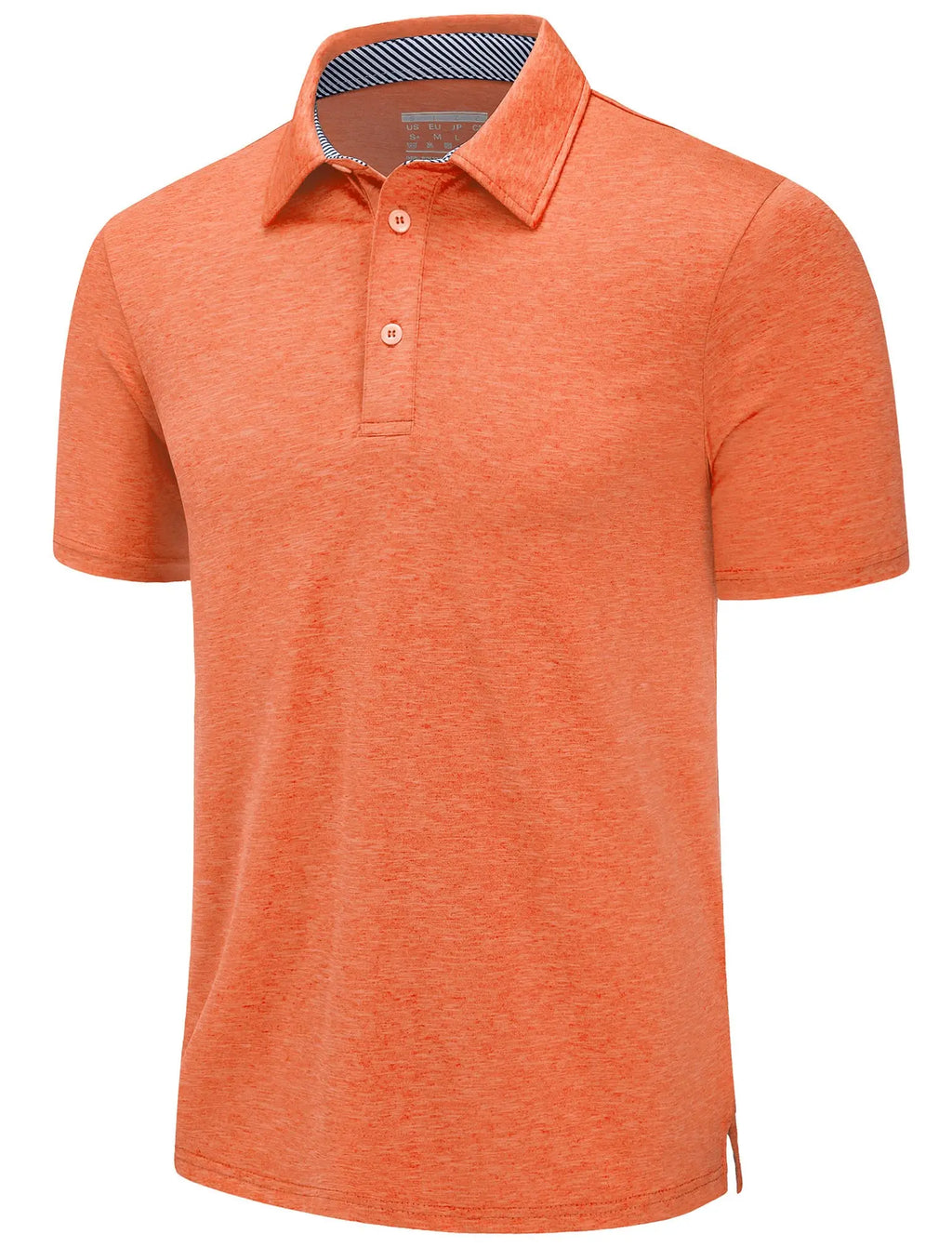 TACVASEN Summer Polo T-shirts Mens Casual Short Sleeve Shirts 3 Buttons Down Quick Dry Breathable Golf Fishing Pullover Workwear