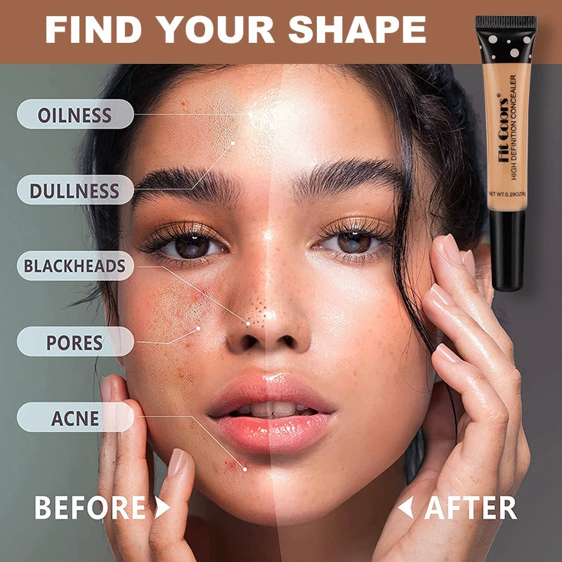 Full Cover Liquid Concealer BB Cream 8 Colors