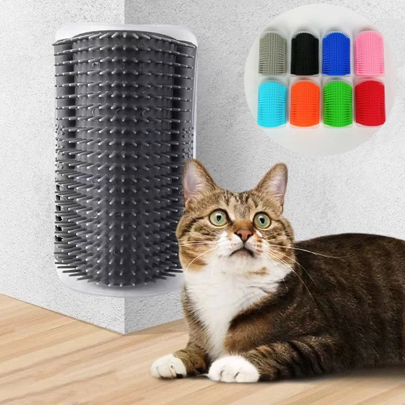 Cat Massage & Grooming Wall Corner Brush