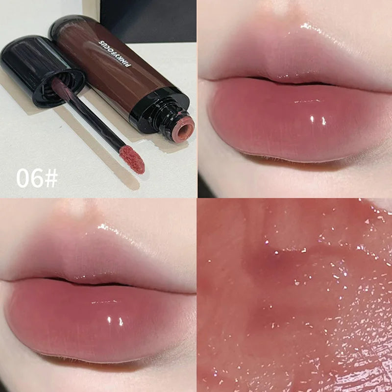 Red Brown Mirror Lip Glaze Liquid Lipstick