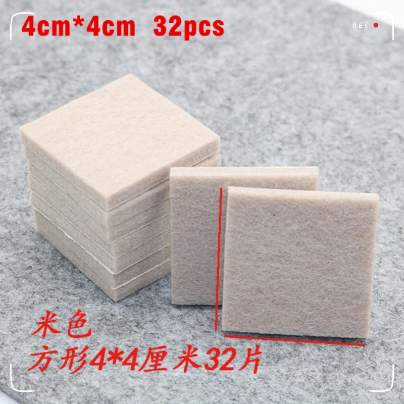 Self Adhesive Felt Chair Leg Pads Floor Protectors Furniture Legs Table Leg Covers Round Bottom Anti-Slip Pads Chair Socks Feet