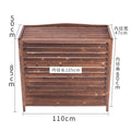Air Conditioning External Unit Rack Balcony Flower Stand with Hanging Vines,Outdoor Garden Plant Shelf, Functional Garden Stand.