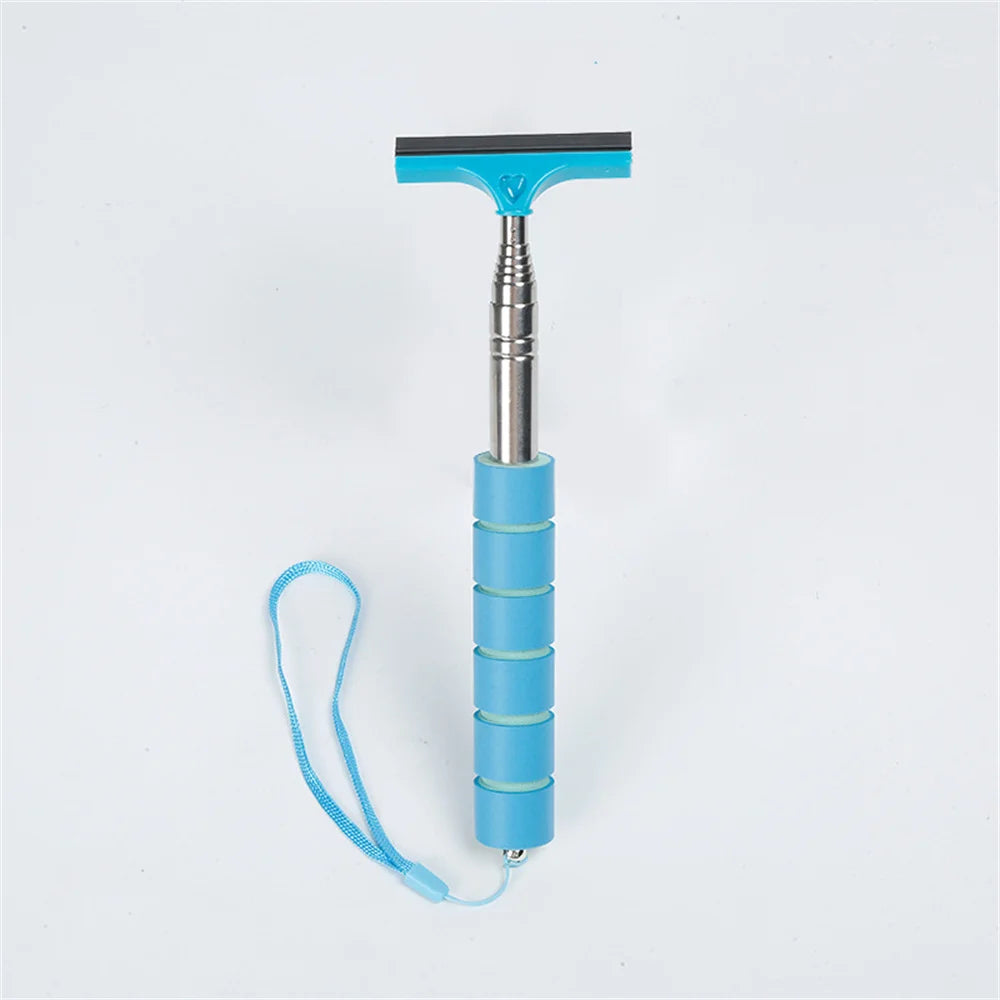 Car Rearview Mirror Wiper Stainless Steel Telescopic Retractable Layered Brush Head Auto Mirror Wash Clear for Auto Accessories