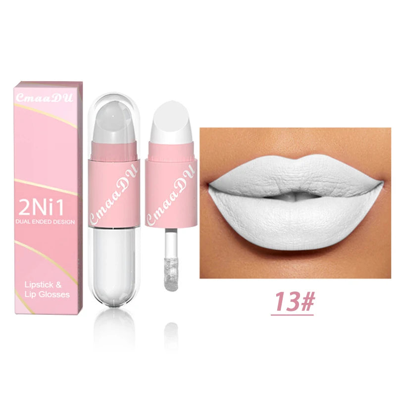 2 in 1 Matte Lipstick Liquid 18 Colors