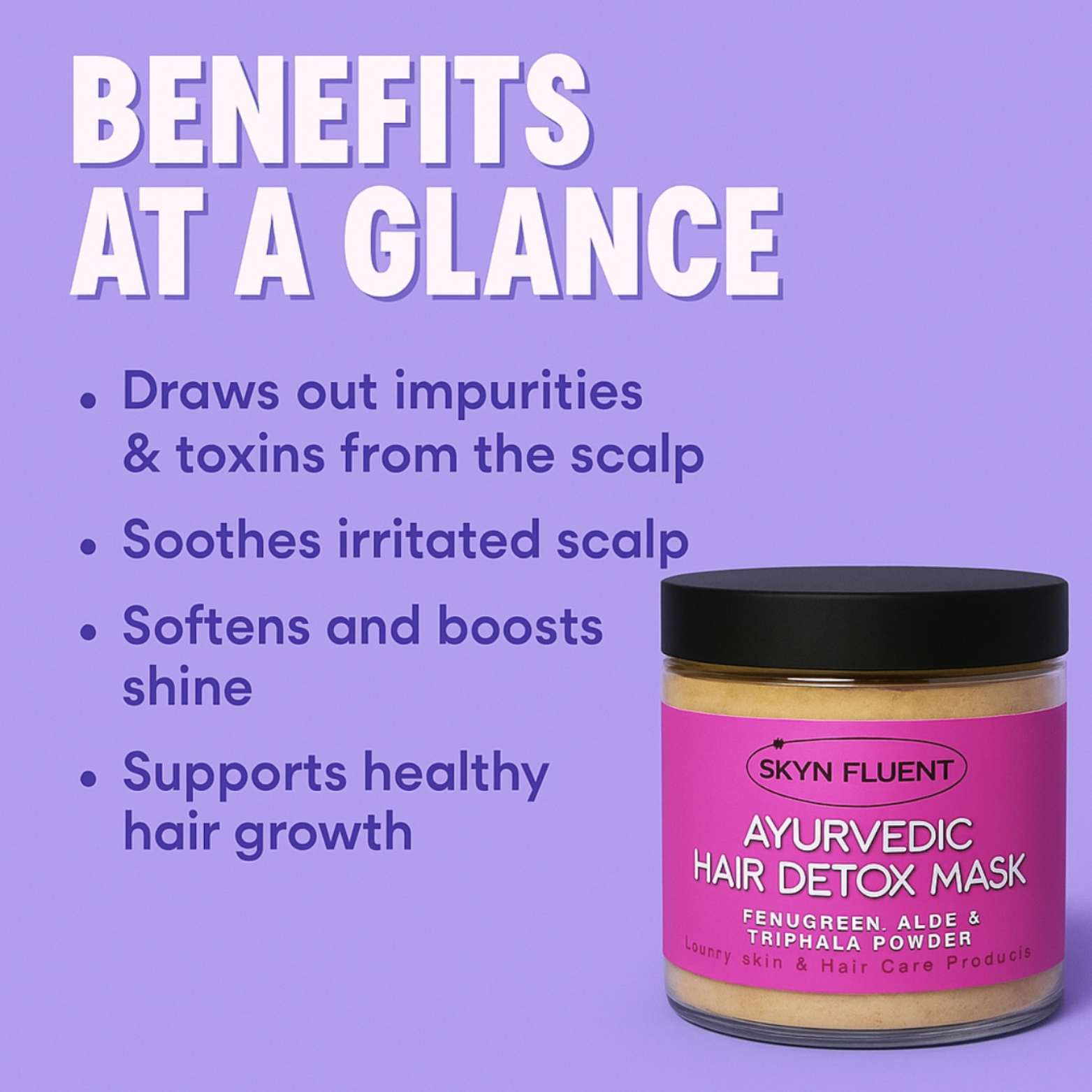 Ayurvedic Hair Detox Mask - Scalp Cleanse