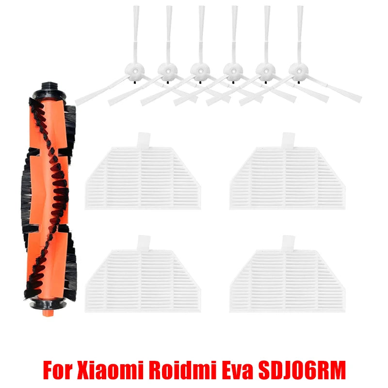 For XiaoMi RoidMi EVA Self-Cleaning Emptying Robot Vacuum SDJ06RM Spare Parts Hepa Filter Side Main Brush Mop Cloths Accessories