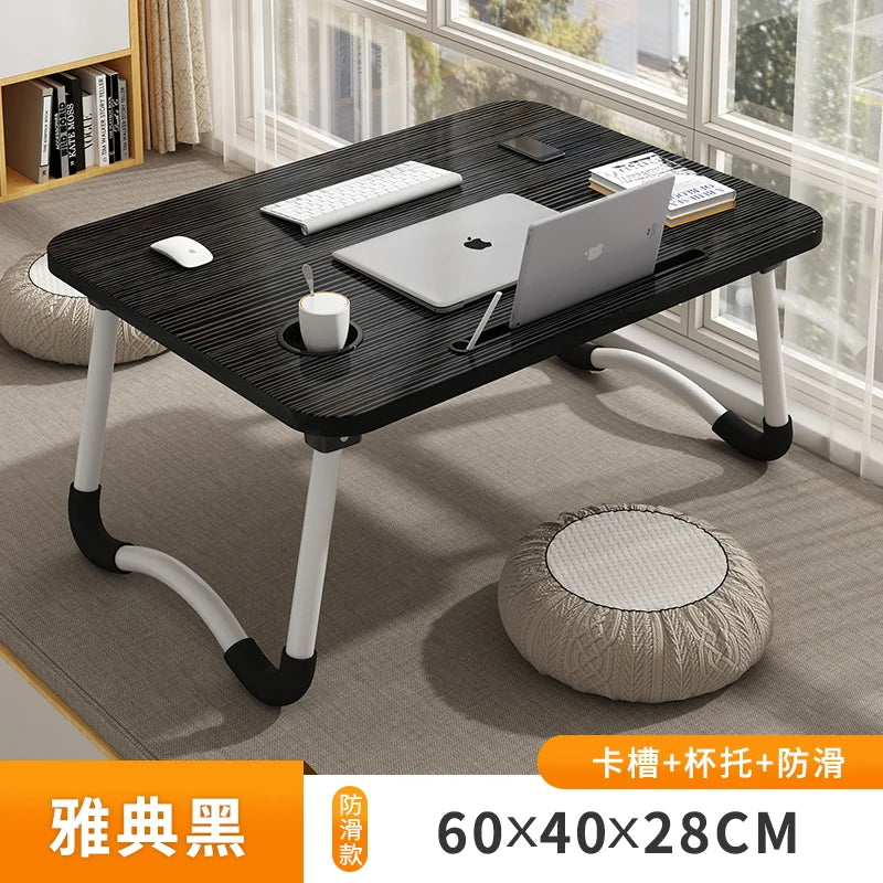 Bed Desk Lazy Portable Computer Desk Home Folding Table Bedroom Bay Window Sitting Small Table Student Dormitory Study Table