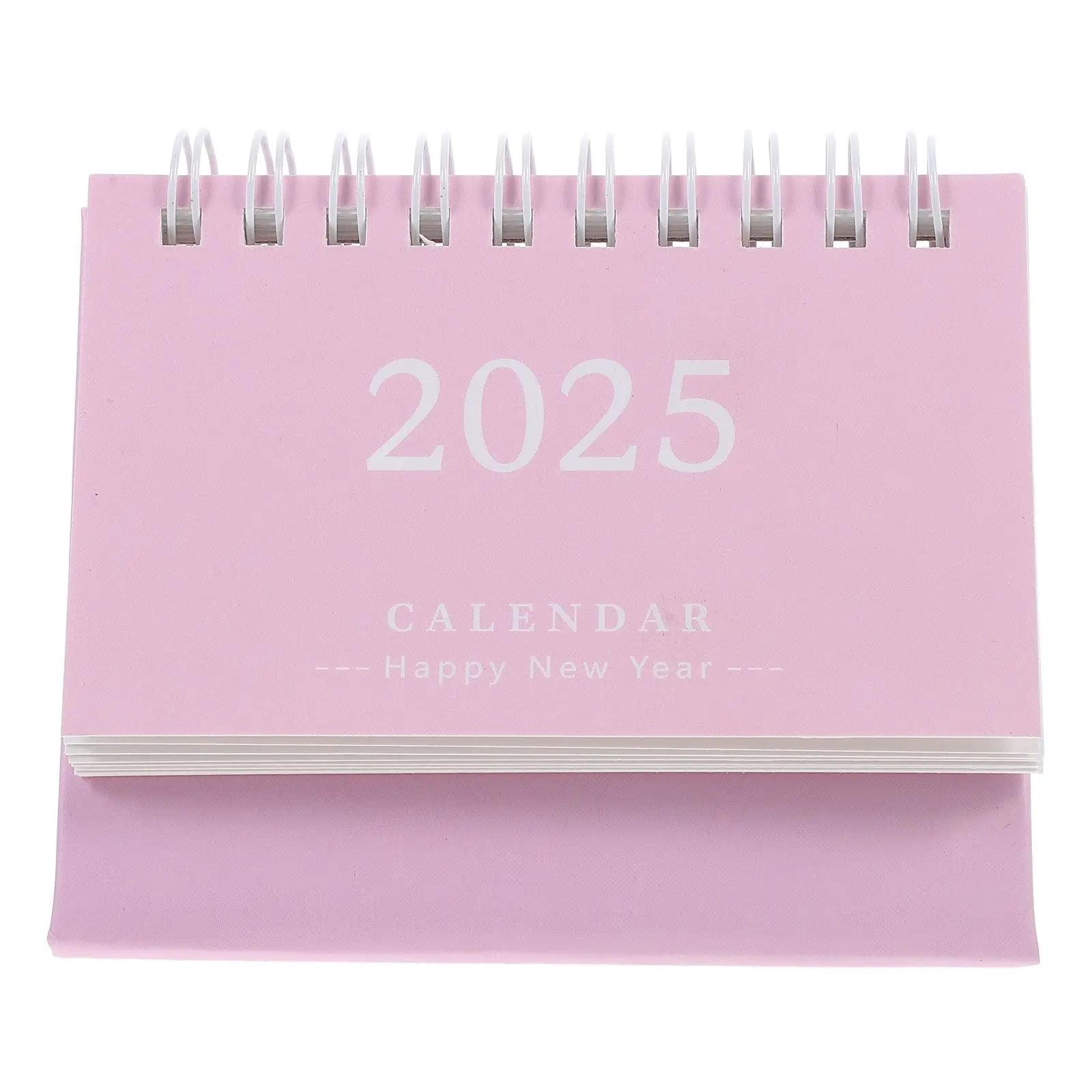 2025 Desktop Calendar Simple Notepad Daily Use Standing Calendar Household Calendar Decorative Monthly Calendar Home Supply