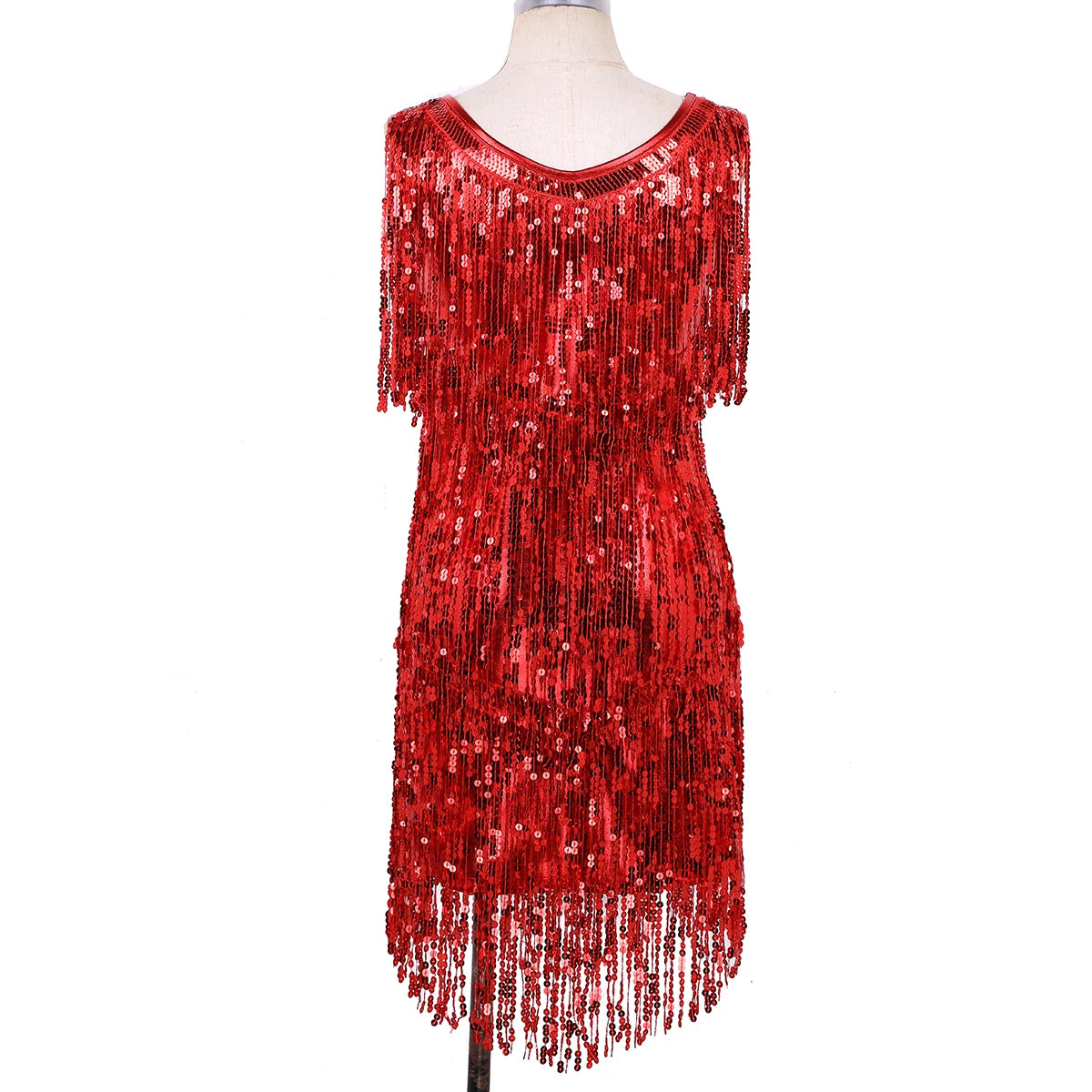 Tassel Fringe Sequin Latin Dance Dress Women Sexy Ballroom Salsa Tango Cha Cha Rumba Samba Outfits Dancewear