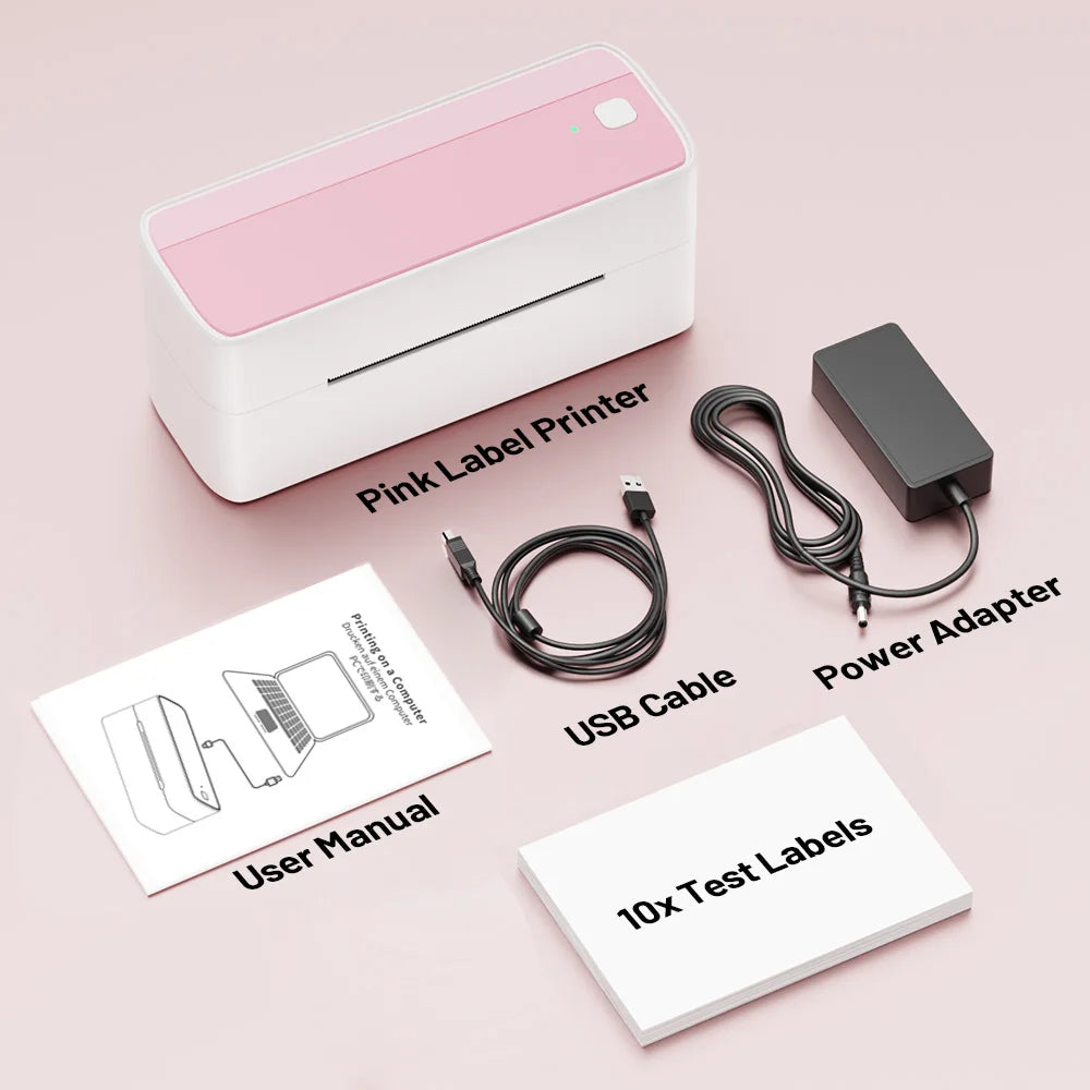 Phomemo 241 Portable Printer Thermal Label Printer Wireless Bluetooth Shipping Label Printer Compatible with Mobile PC Wide Used