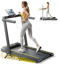 Walking Pad Treadmill with 12% Incline, 4 in 1 Folding Treadmill for Home/Office with Handle Bar, with App & Bluetooth Speaker