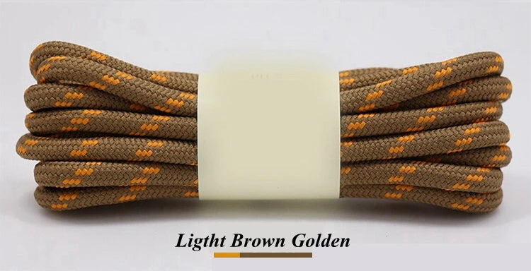 1Pair Round Shoelaces Durable Polyester Shoelace Outdoor Boots Sneakers Laces for Shoes 100/120/140/160cm Shoe Accessories