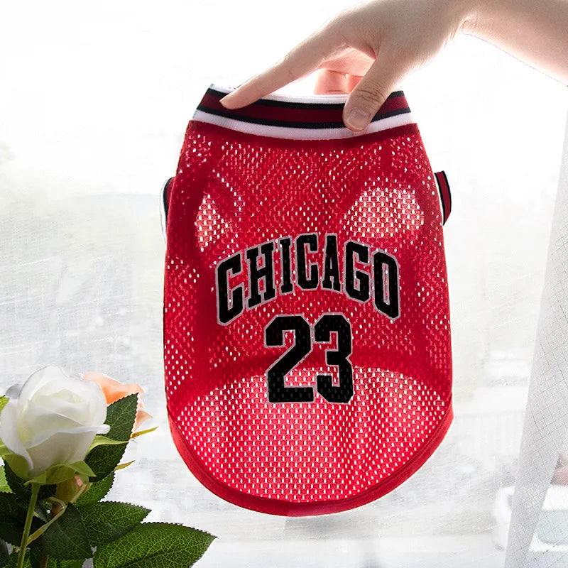 Dog Basketball Jersey Mesh Breathable XS-5XL