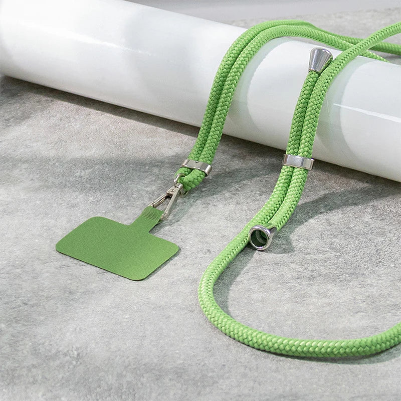 NEW Adjustable Phone Lanyard Detachable Neck Cord Lanyard Strap Carabiner Compatible Pendant With Card For Mobile Key Fob Colors