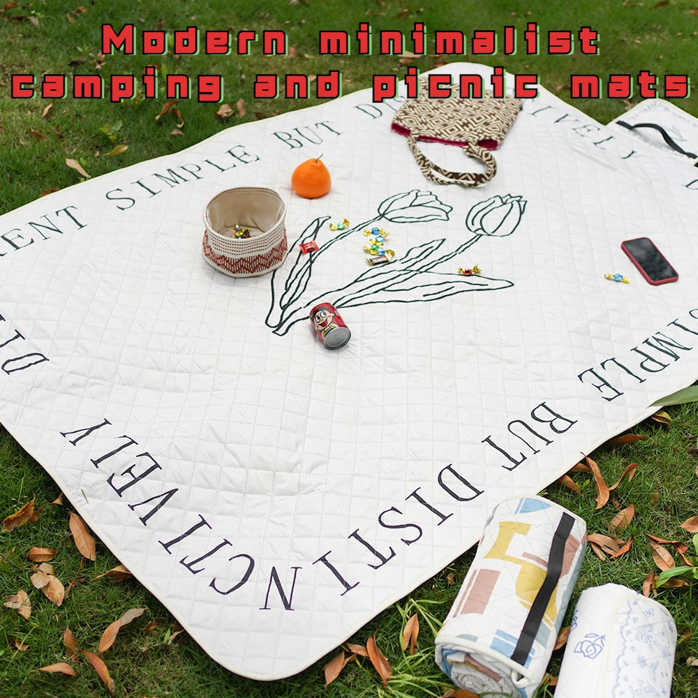 Outdoor Camping Picnic Table Portable Garden Camping Picnic Mat Folding Portable Multiple Color  Beach Mat
