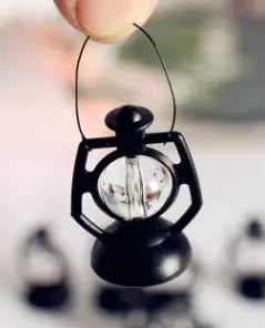 1:6 1:12 Scale Micro Landscape Pretend Play Dollhouse Accessories Mini Kerosene Lantern Miniature Oil Lamp Scene Ornaments