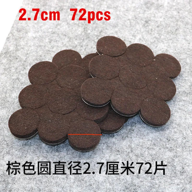 20mm Felt Chair Leg Pads 5mm Thick Floor Scratch Protector Mat Mute Non-slip Self Adhesive DIY Furniture Accessories