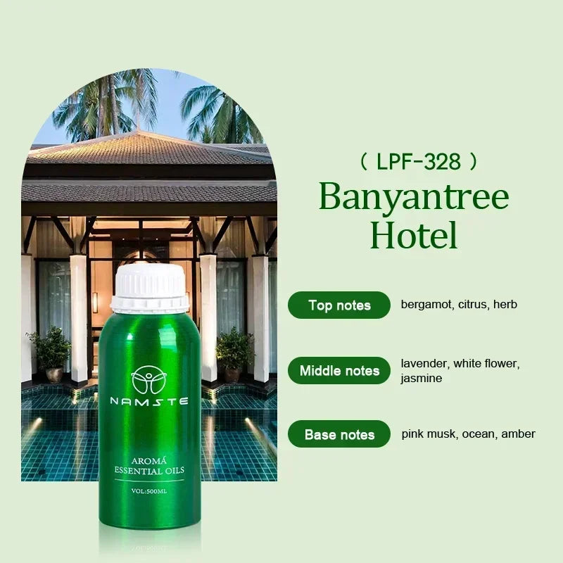 NAMSTE 500ML Hotel Essential Oil All Natural Rosewood Four Seasons Grand Lisboa Electric Aroma Diffuser Air Fresheners Regis