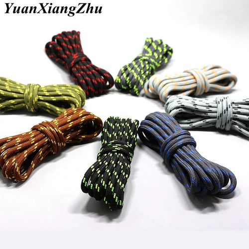 1Pair Round Shoelaces Durable Polyester Shoelace Outdoor Boots Sneakers Laces for Shoes 100/120/140/160cm Shoe Accessories