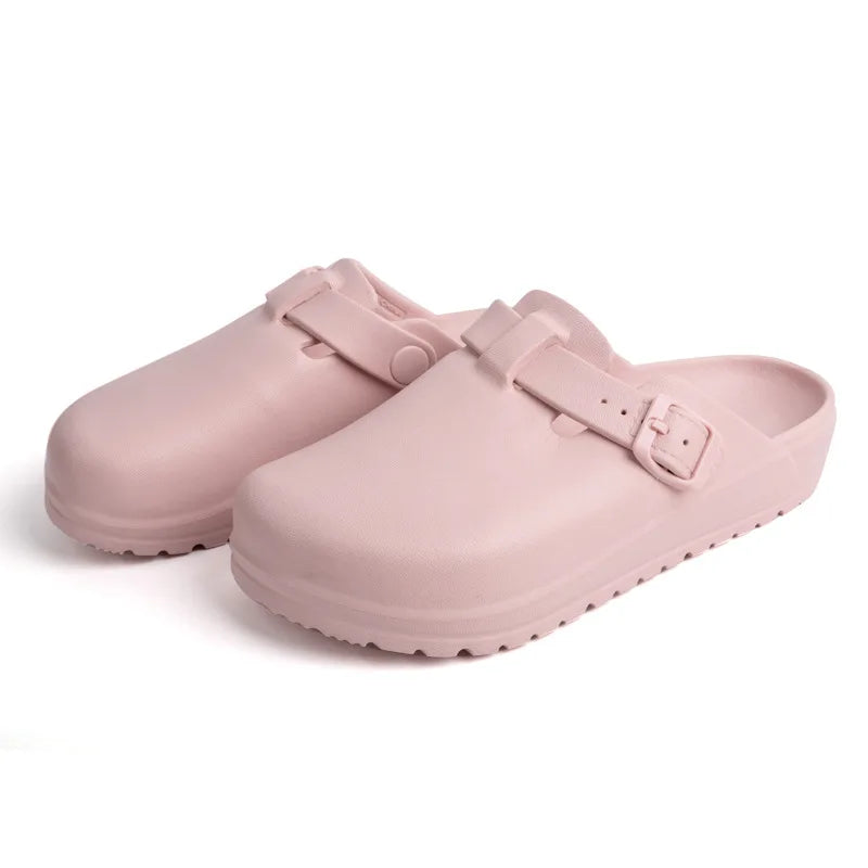 Pallene Women Men Working Slippers Shoes Nurses Soft Eva Clogs Slides Anti-Slip Operating Room Lab Waterproof Medical Slippers