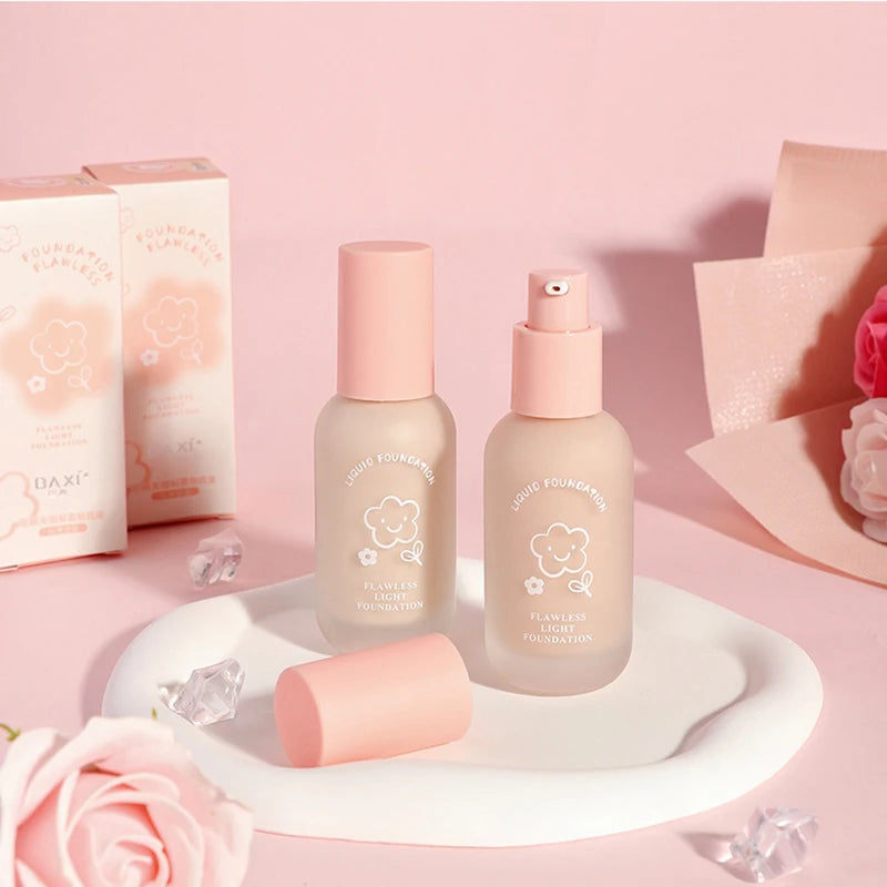 Creamy Skin Liquid Foundation Full Coverage Makeup Base Oil Control Waterproof Concealer BB Cream Foundation Korean Cosmetic Odo