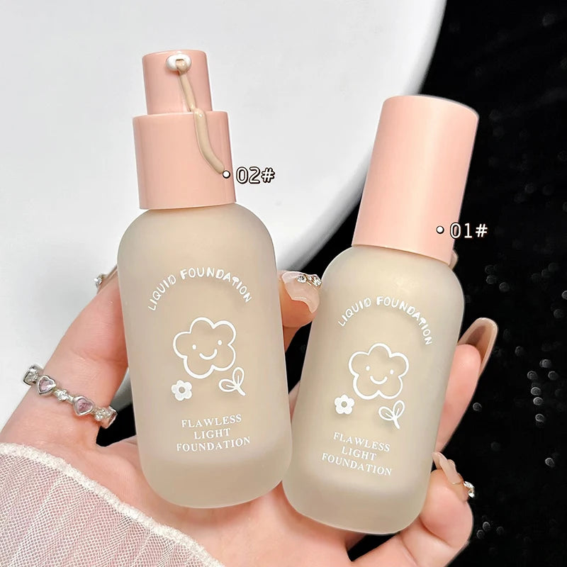 Creamy Skin Liquid Foundation Full Coverage Makeup Base Oil Control Waterproof Concealer BB Cream Foundation Korean Cosmetic Odo