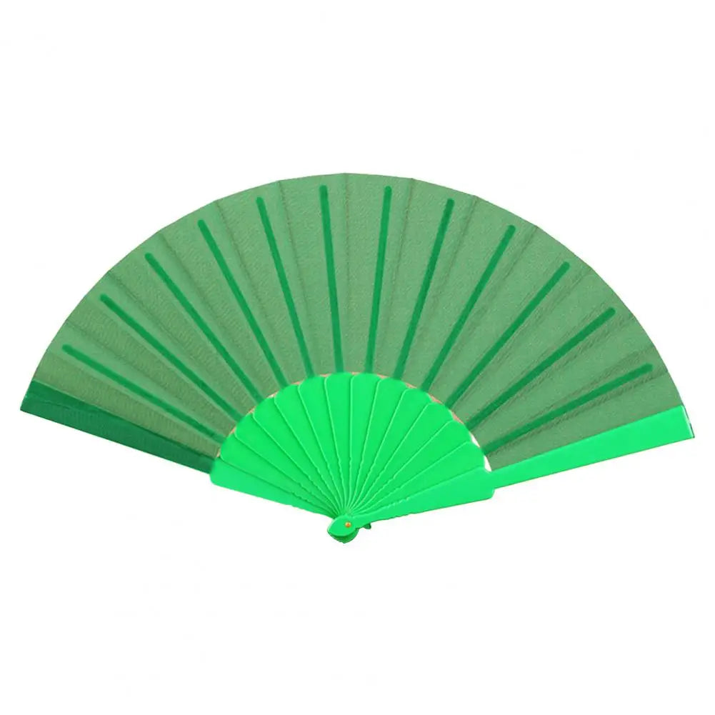 Floral Lace Folding Fan Solid Color Strong Structure Portable Handheld Fan For Weddings Parties Travel Portable Women Fans