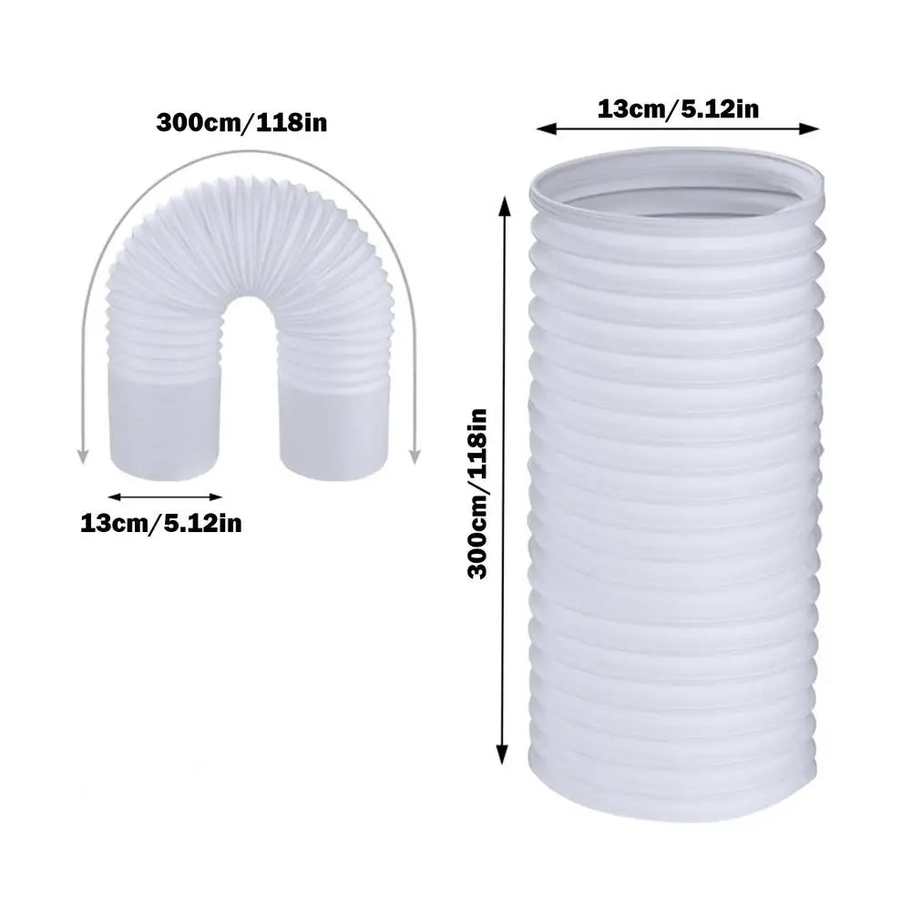 Air Conditioner Hose 5.1/5.9 Inch Diameter Exhaust Hose For Portable Air Conditioner Exhaust Hose For Portable AC Vent