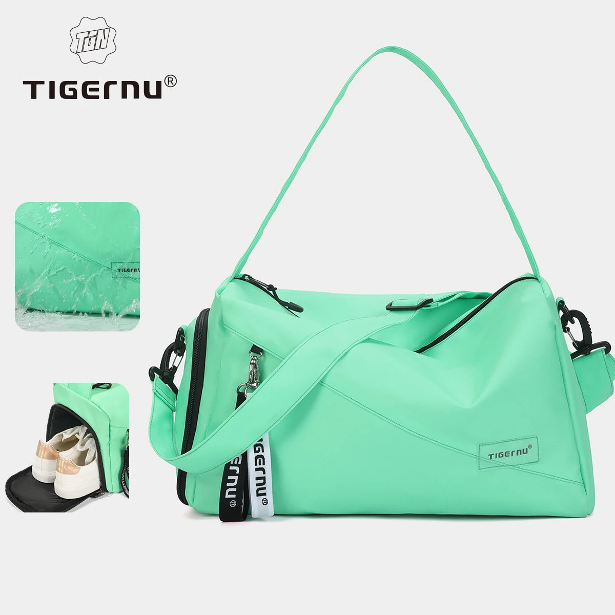 Tigernu Women's Sports Gym Bag with Shoe Compartment