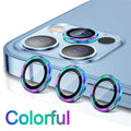Detta är ett "3-2PCS Camera Lens Protector" för iPhone 17 Pro Max/17Pro/17Air med metallring och glasskydd. Produkten har en aluminiumlegerad ram med 3D-textur som både skyddar kameralinsen och ger telefonen en stilren look