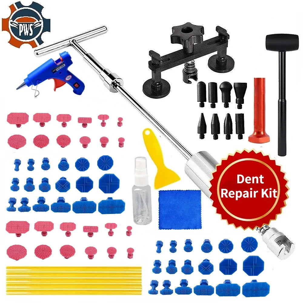 Auto Paintless Dent Repair Kit Glue Gun