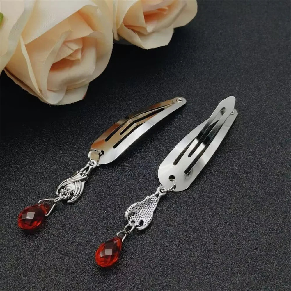 Fashion Metal Geometry Pendant Hair Clip Women's Love Butterfly Star Headwear Punk Girls' Hair Accessories Charm Jewelry Gift