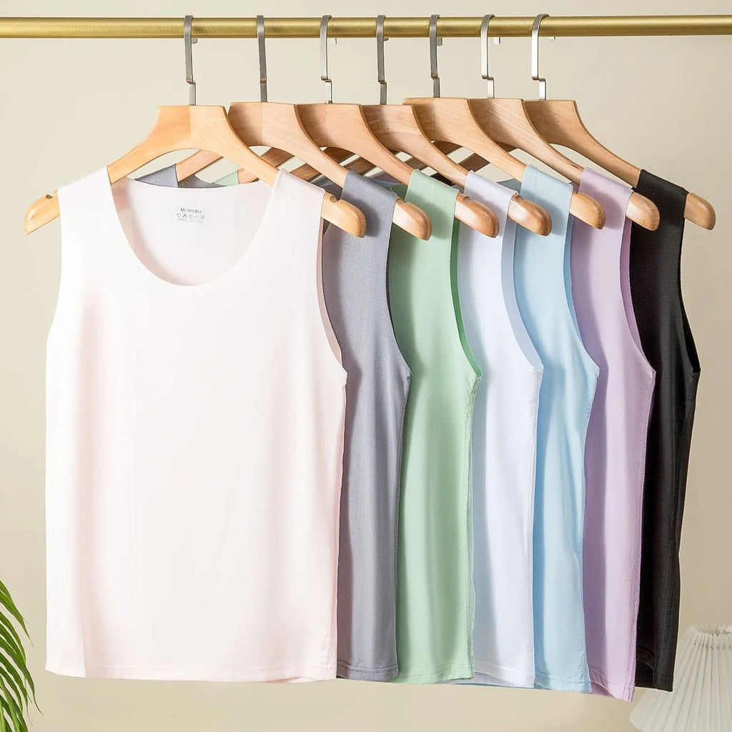 Women Tank Y2k Ice Silk Seamless Vest