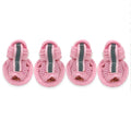 4PCS/set Pink Non-slip Summer Dog Shoes Breathable Sandals for Small Dogs Pet Dog Socks Sneakers for Dogs Puppy Cat Shoes Boots