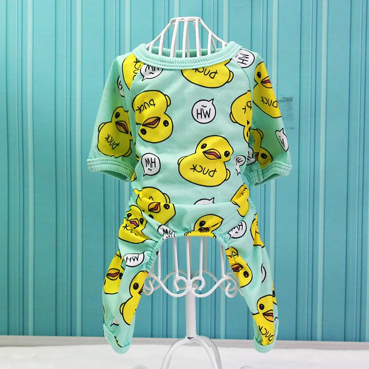 Cute Dog Clothes Soft Puppy Pajamas Outfits Pet Clothing for Small Dogs tshirts Spring Summer Yorkies Chihuahua Clothes 12c30