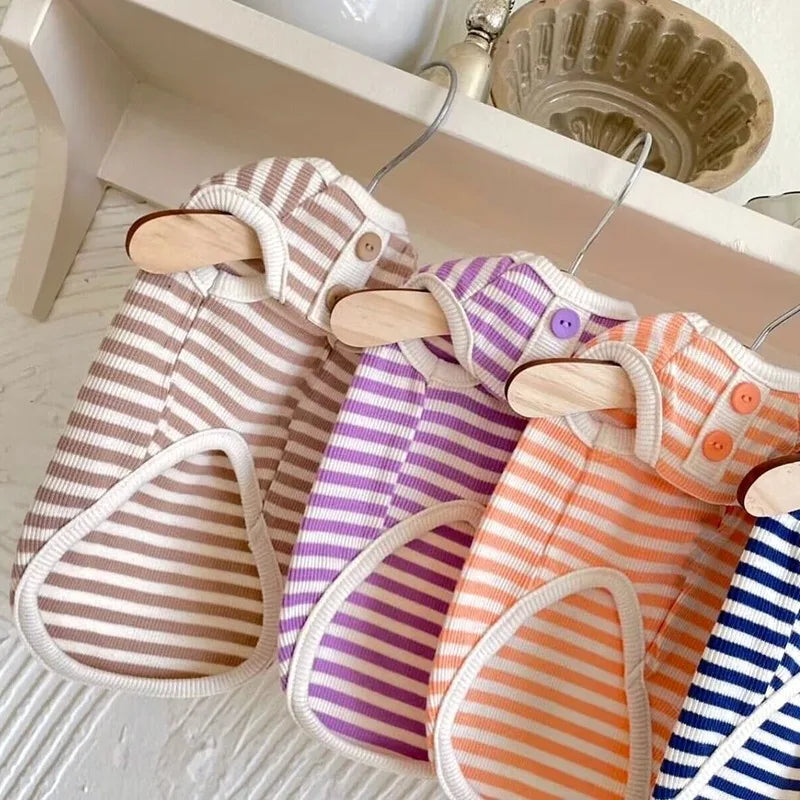 Solid Dog Clothes Summer Cotton Dog Vest Chihuahua Bichon Frise Yorkie Thin Puppy Breathable Dog Clothing Pet Vest Dog Costumes