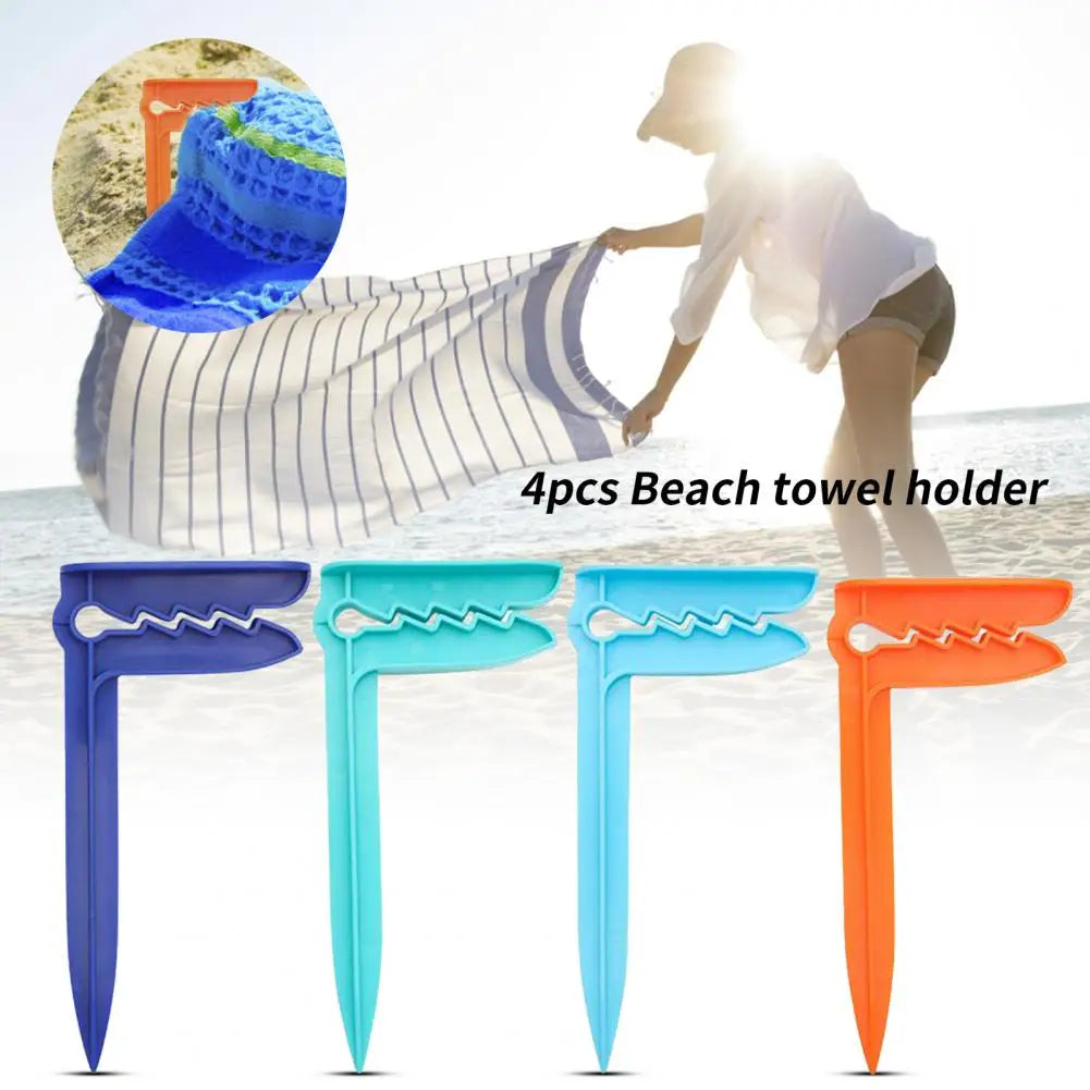 Beach Towel Clip Holder 4pcs Fixing Clamp