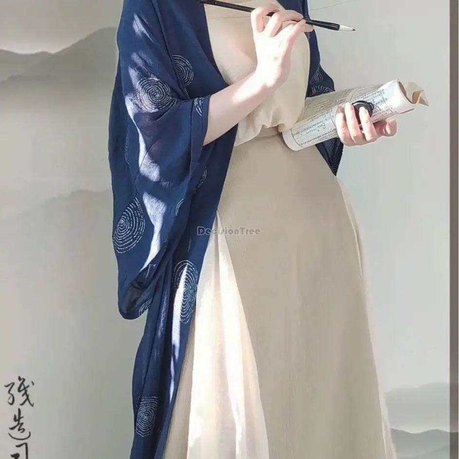 2025 summer new hanfu chinese ancient song dynasty women clothes daily loose casual improved three pieces elegant hanfu set s369