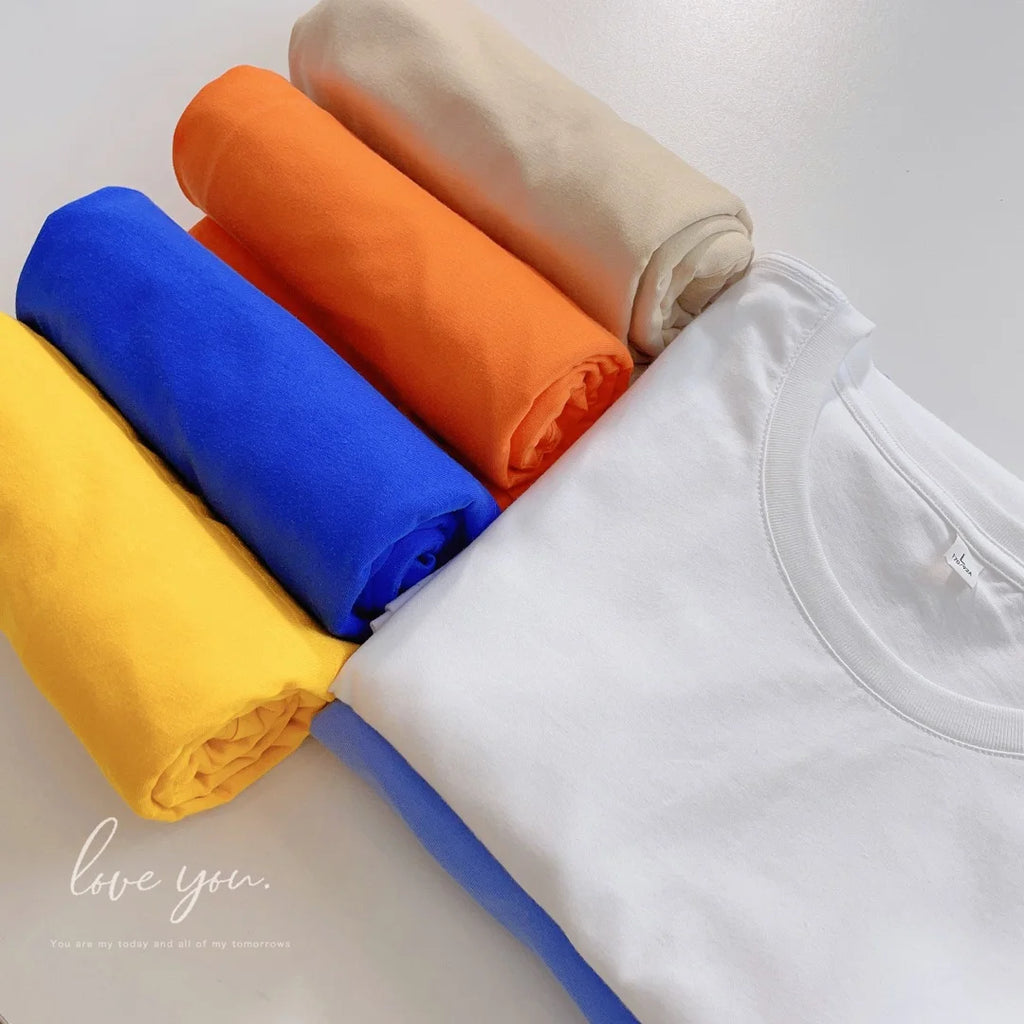 Cotton T-shirt Custom Logo Printing Work Clothes