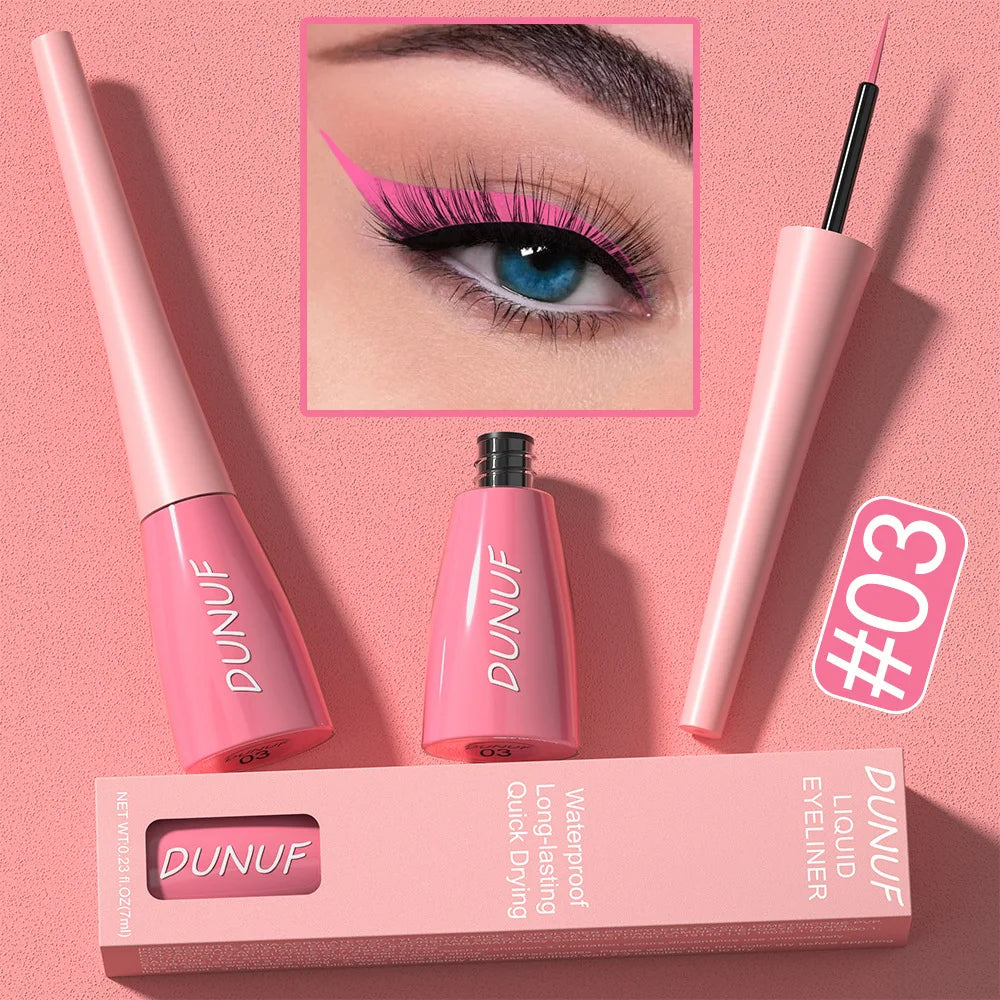 Colourful Liquid Eyeliner Waterproof Matte 7ML