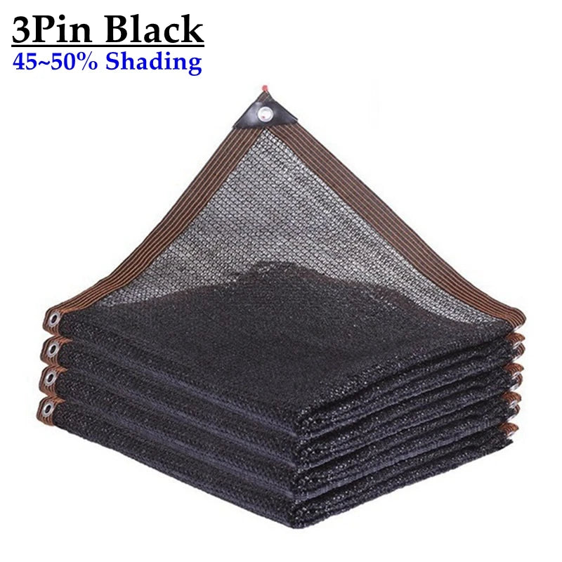 4 Colors 3Pin 50% Shading Garden Anti UV Black White Dark Green HDPE Sun Shade Net Bonsai Outdoor Succulent Plants Cover Mesh