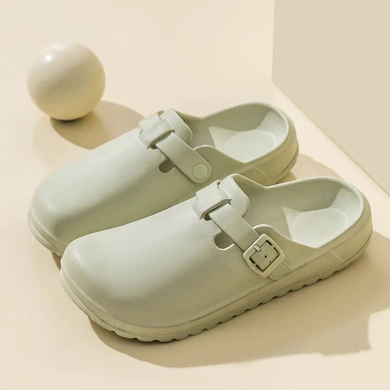 Pallene Women Men Working Slippers Shoes Nurses Soft Eva Clogs Slides Anti-Slip Operating Room Lab Waterproof Medical Slippers