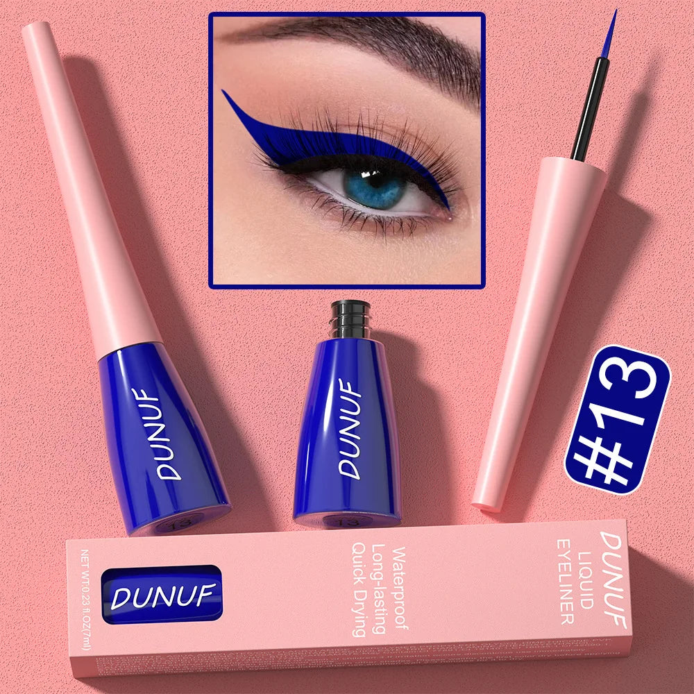 Colourful Liquid Eyeliner Waterproof Matte 7ML