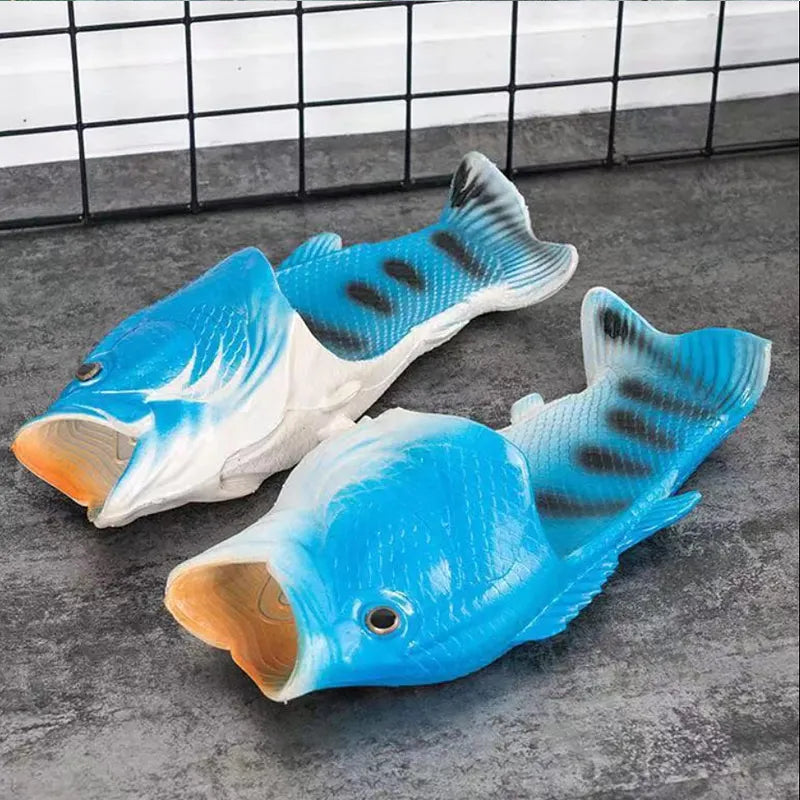 Fish Shoes Beach Slippers Unisex Funny Shoes
