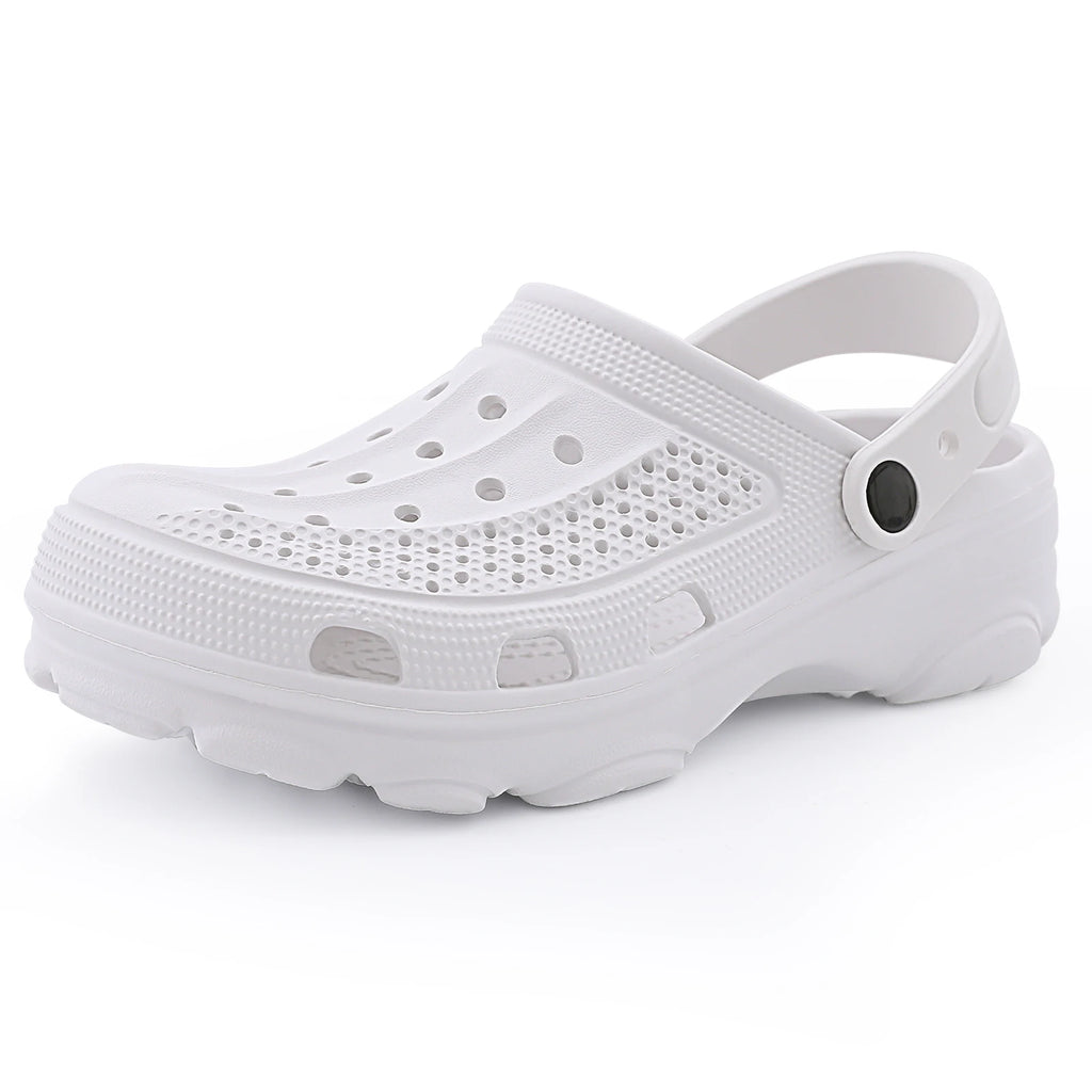 Pallene Fashion Clogs For Men EVA Light Hole Garden Shoes Outdoor Male Beach Sandals Home Bathroom Shoe Unisex Casual Slides
