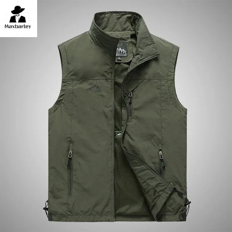 Men Outdoor Leisure Sleeveless Fishing Vest