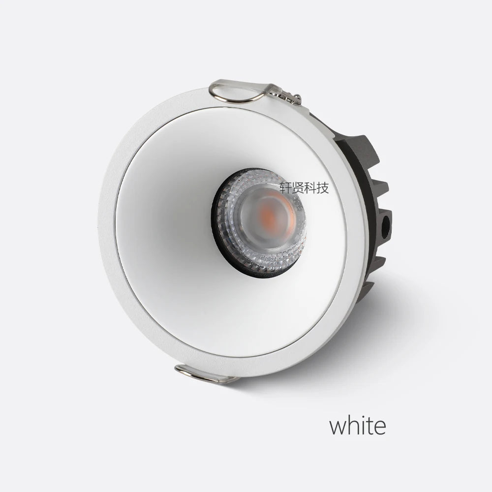 Zigbee DALI Recessed Smart LED COB Spotlight 5 CCT Switchable Ultra Thin Anti-glare Dimmable High CRI 95 Aluminum Ceiling Lamp