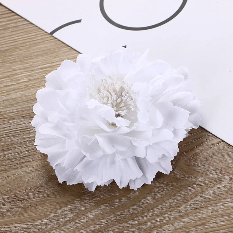 Spring Summer Simulated Peony Flowers Hair Claw Clip Headdress Women Girls Korean Sweet Colored Floral Hairpin Hair Accessories