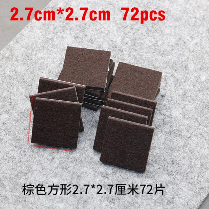 Self Adhesive Felt Chair Leg Pads Floor Protectors Furniture Legs Table Leg Covers Round Bottom Anti-Slip Pads Chair Socks Feet
